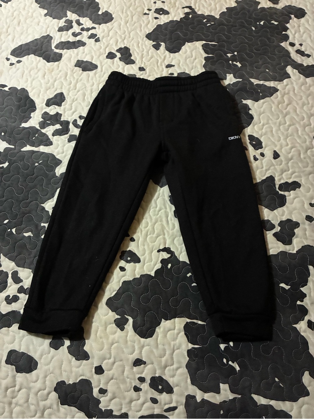 DKNY Black Kids Joggers with Logo